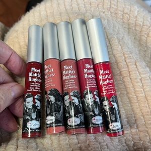Lot of 5 of Meet Matt(e)s Hughes Long Lasting Liquid Lipstick.  Various Shades.